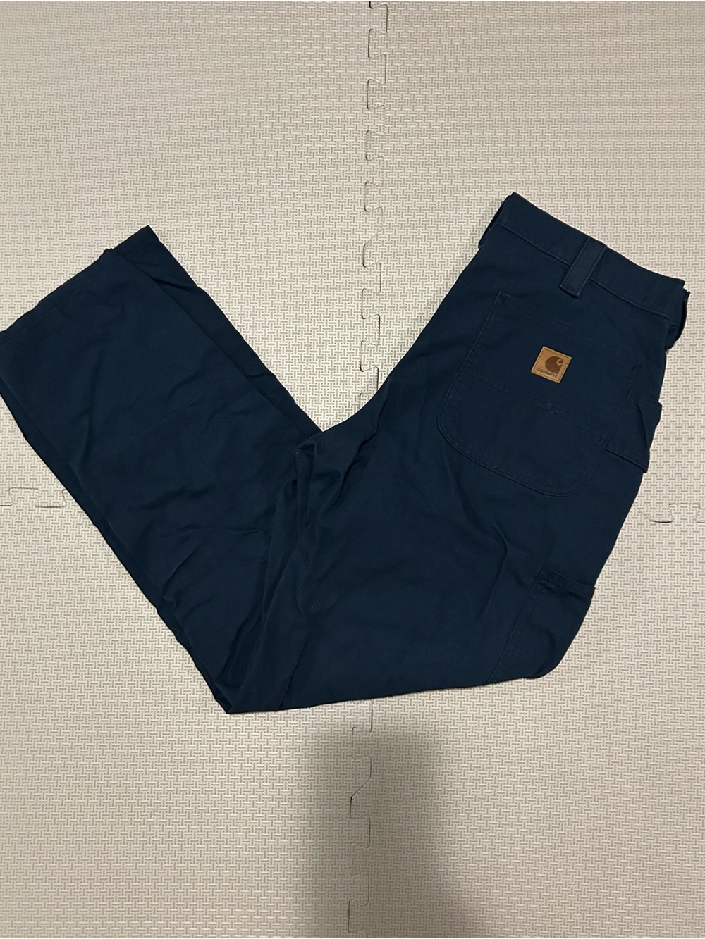 Carhartt Navy Carpenter Cargo Pants for Men size 36